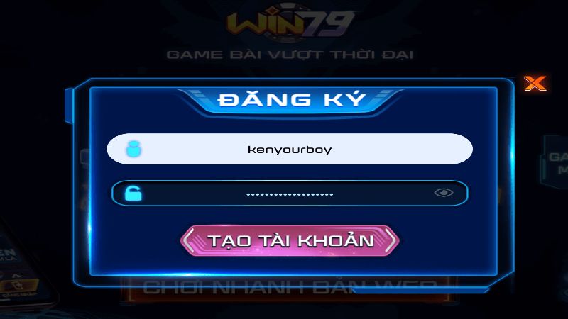 Cần lưu ý điều gì khi đăng ký tài khoản Win79