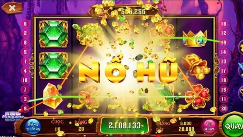 Những nút chức năng cơ bản trong game quay nổ hũ